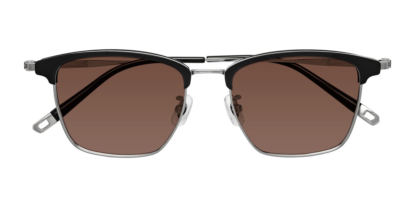 Wolff - Black/Silver Tinted Sunglasses