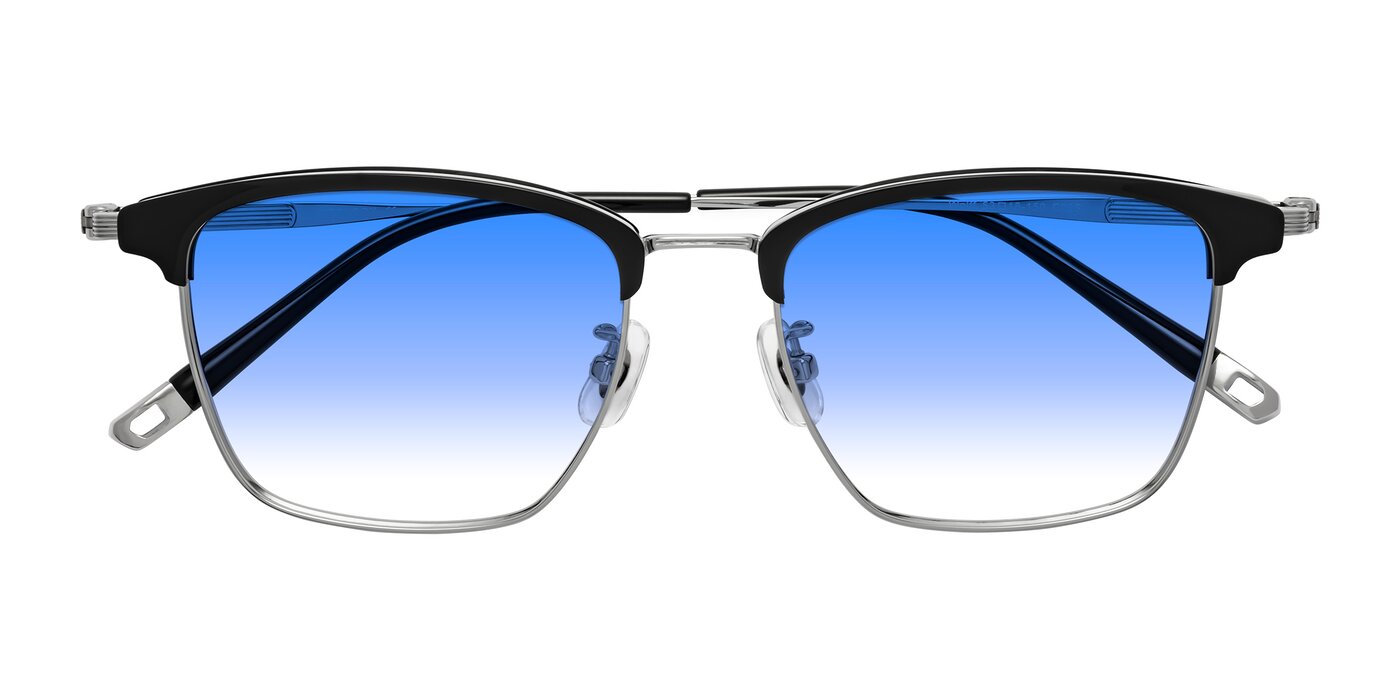 Wolff - Black/Silver Gradient Sunglasses