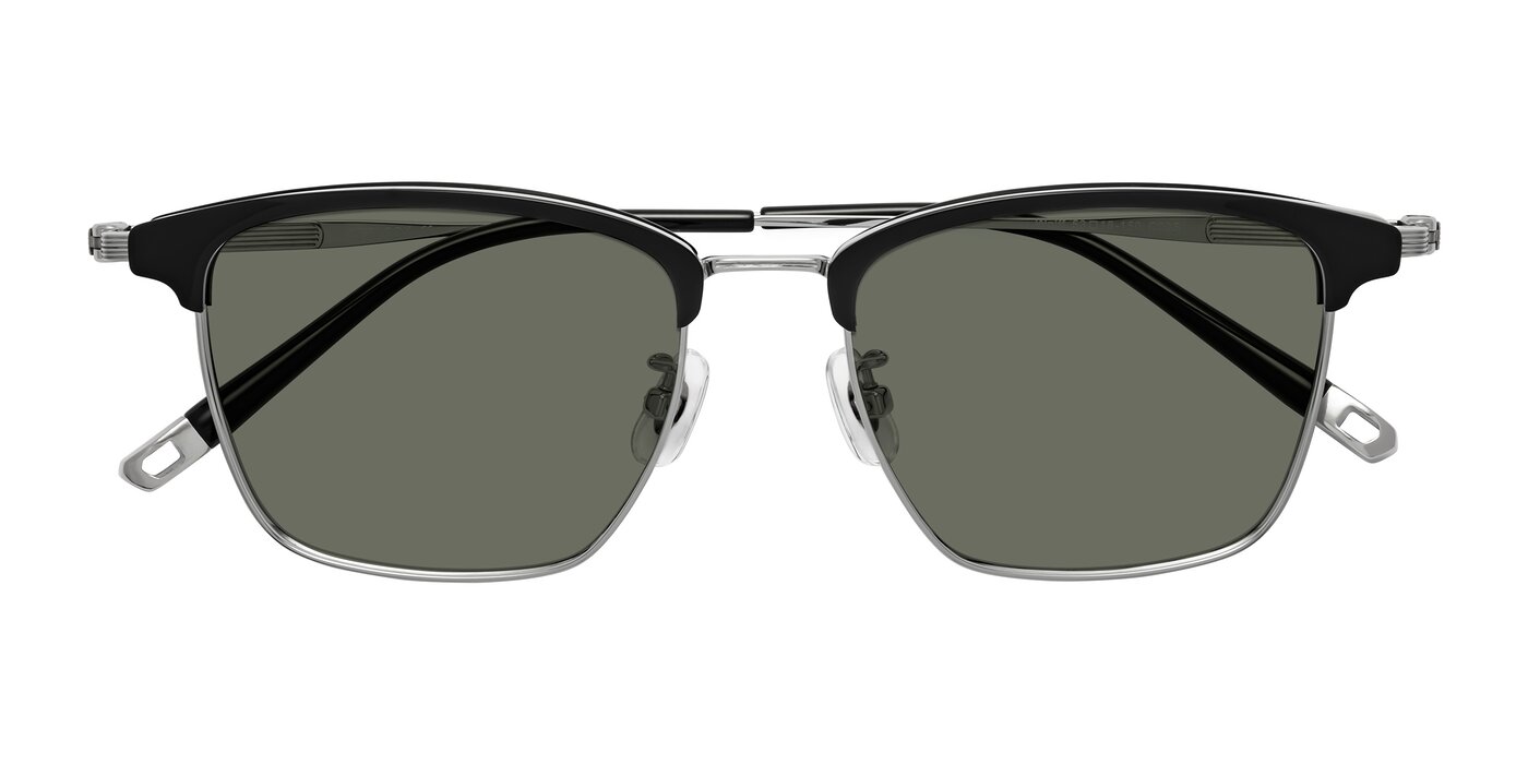 Wolff - Black/Silver Polarized Sunglasses