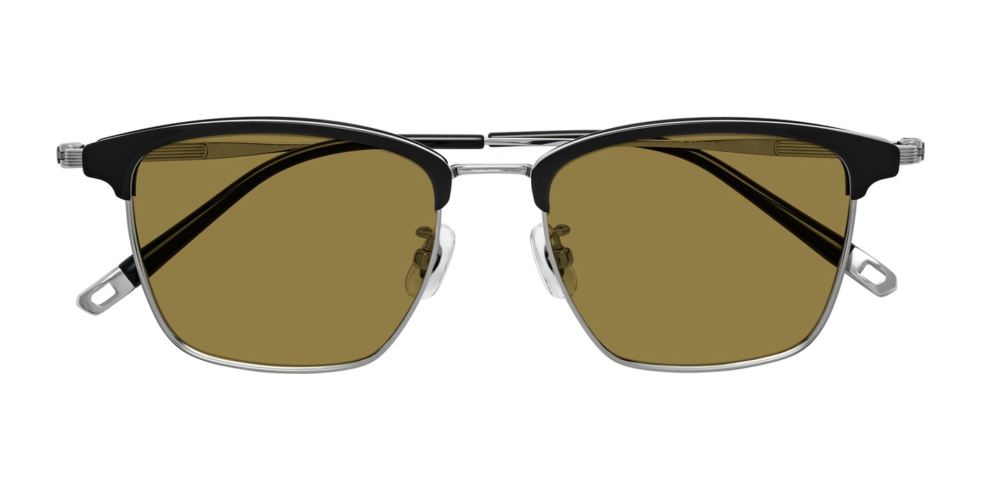 Wolff - Black/Silver Polarized Sunglasses