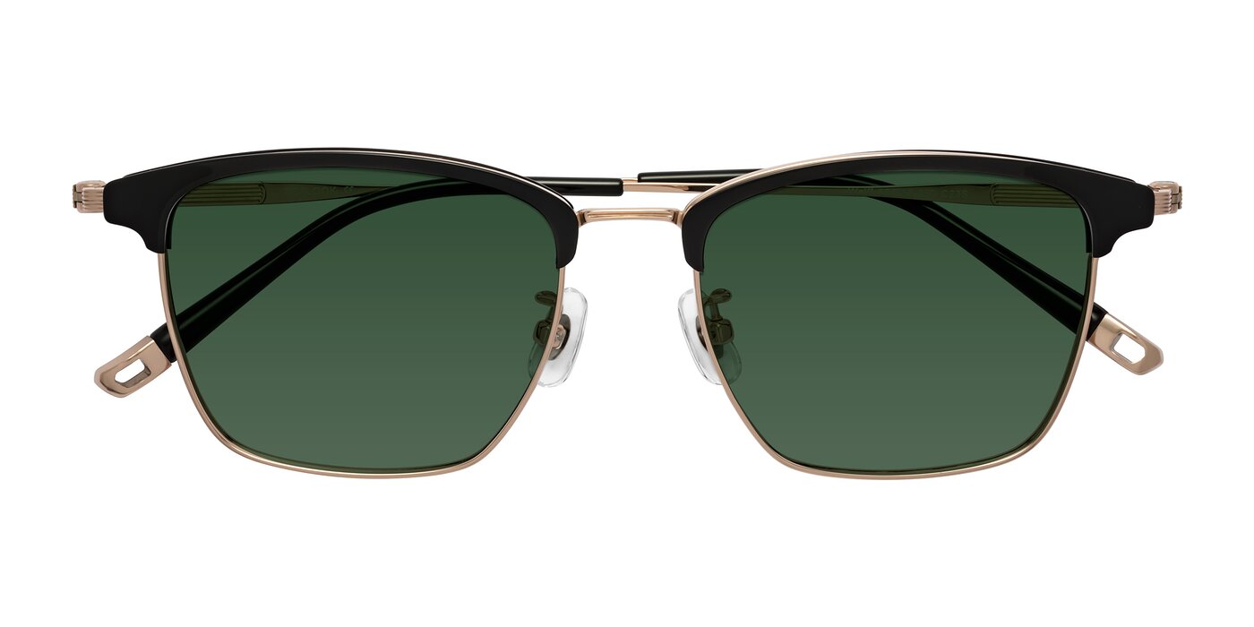 Wolff - Black/Rose Gold Tinted Sunglasses