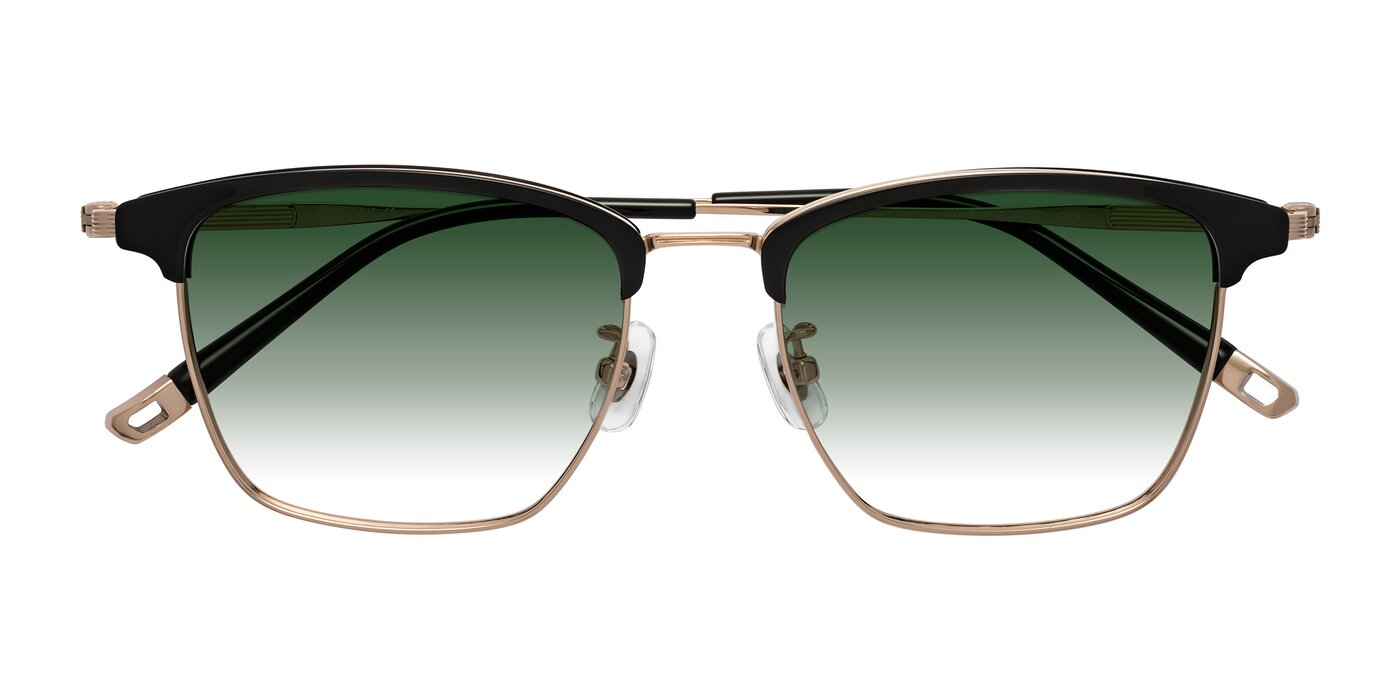 Wolff - Black/Rose Gold Gradient Sunglasses