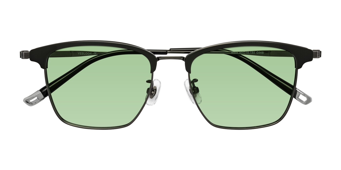Wolff - Greenblack/Gunmetal Tinted Sunglasses