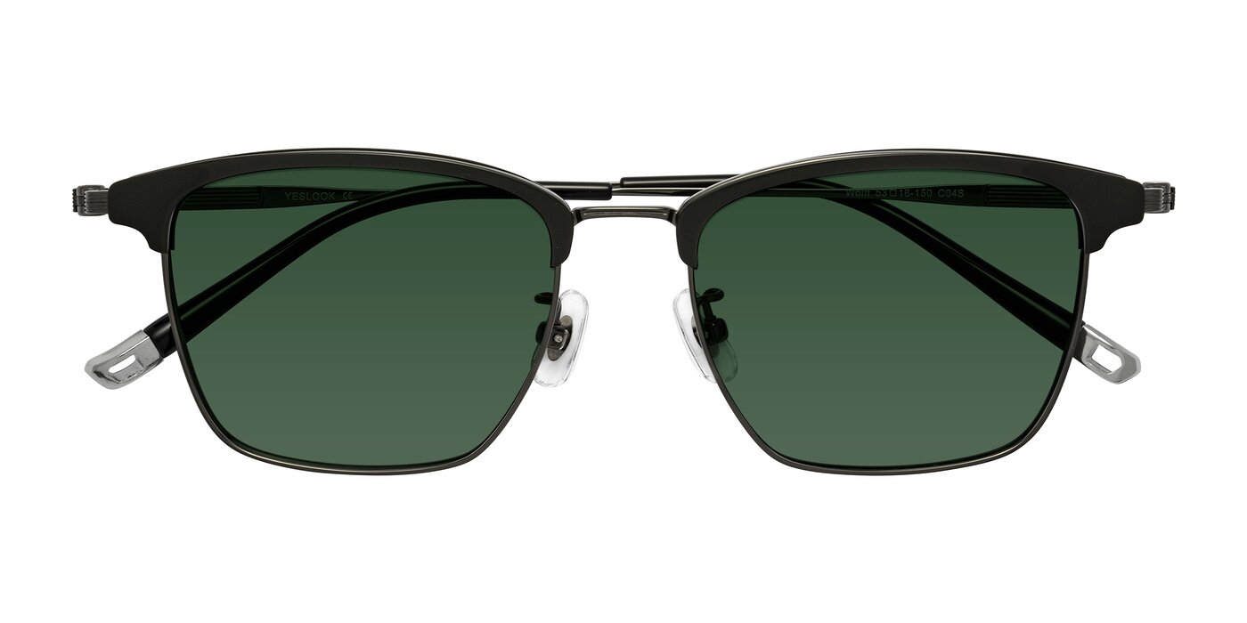 Wolff - Greenblack/Gunmetal Tinted Sunglasses