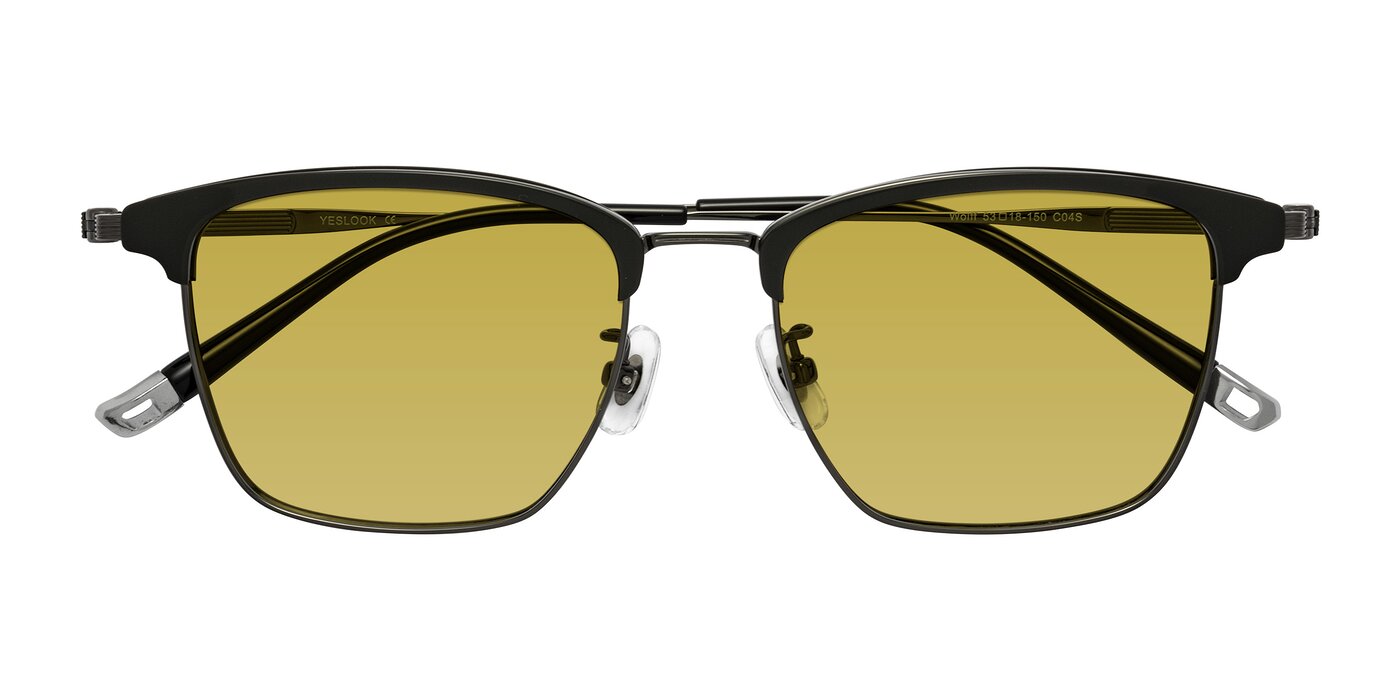 Wolff - Greenblack/Gunmetal Tinted Sunglasses