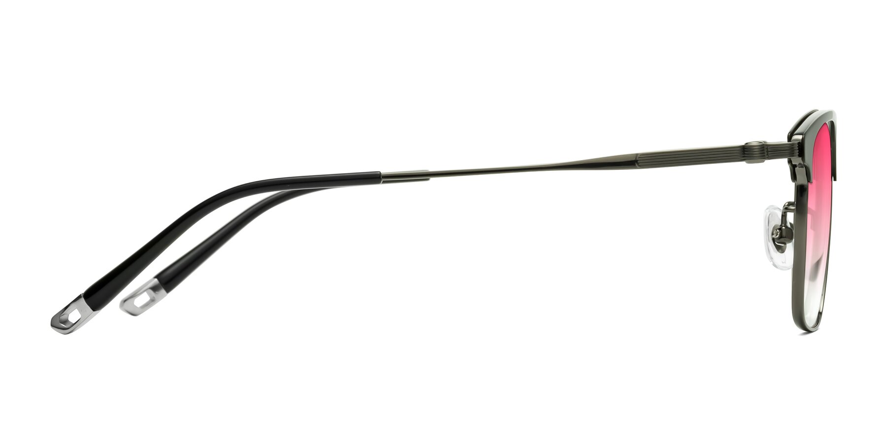 Side of Wolff in Greenblack-Guntemal with Pink Gradient Lenses