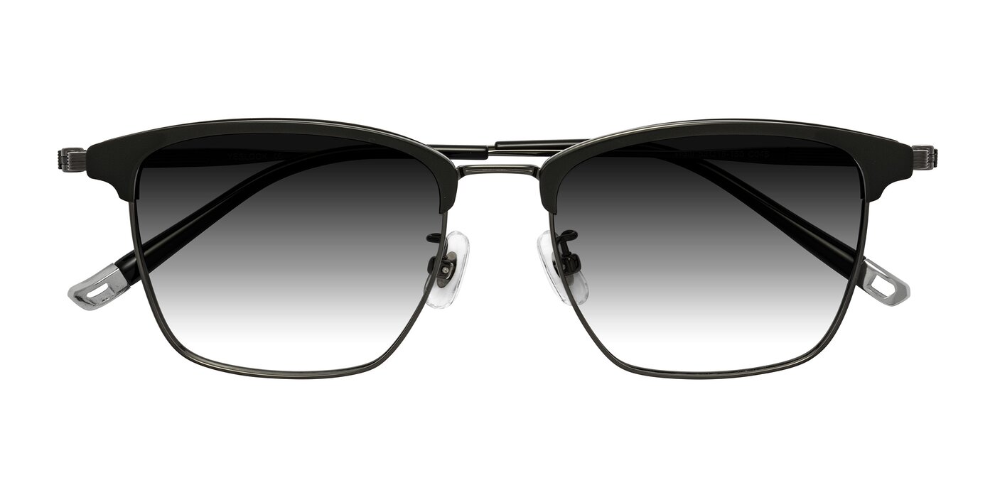 Wolff - Greenblack/Gunmetal Gradient Sunglasses
