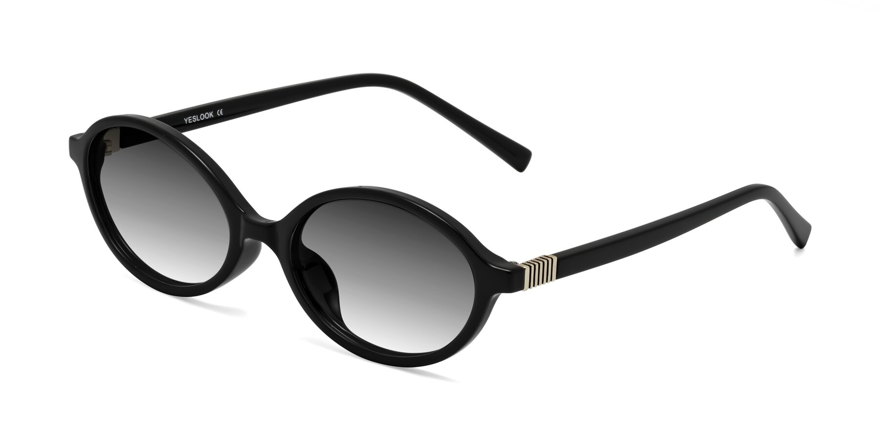 Angle of Ubell in Black with Gray Gradient Lenses