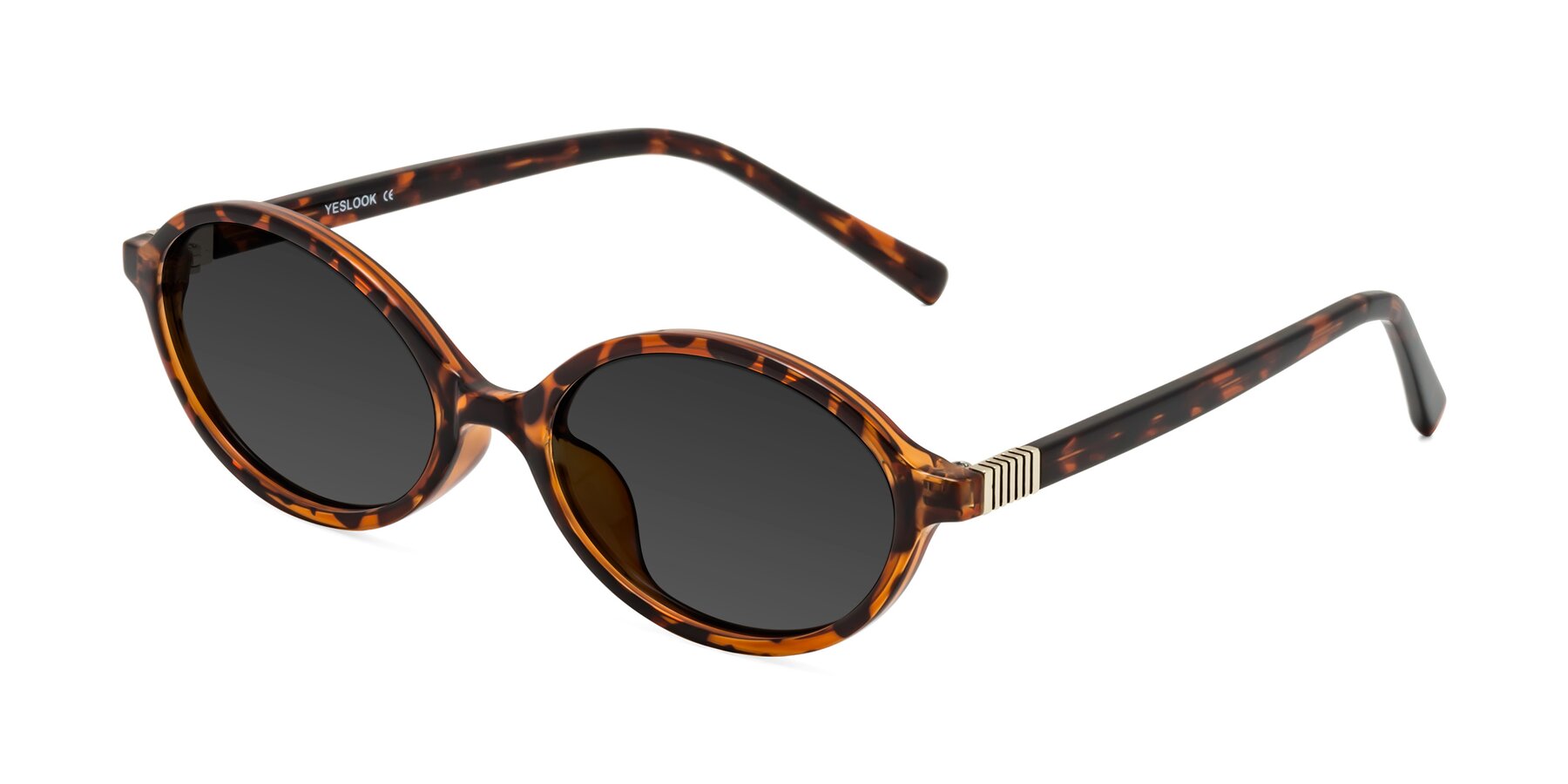 Angle of Ubell in Tortoise with Gray Tinted Lenses