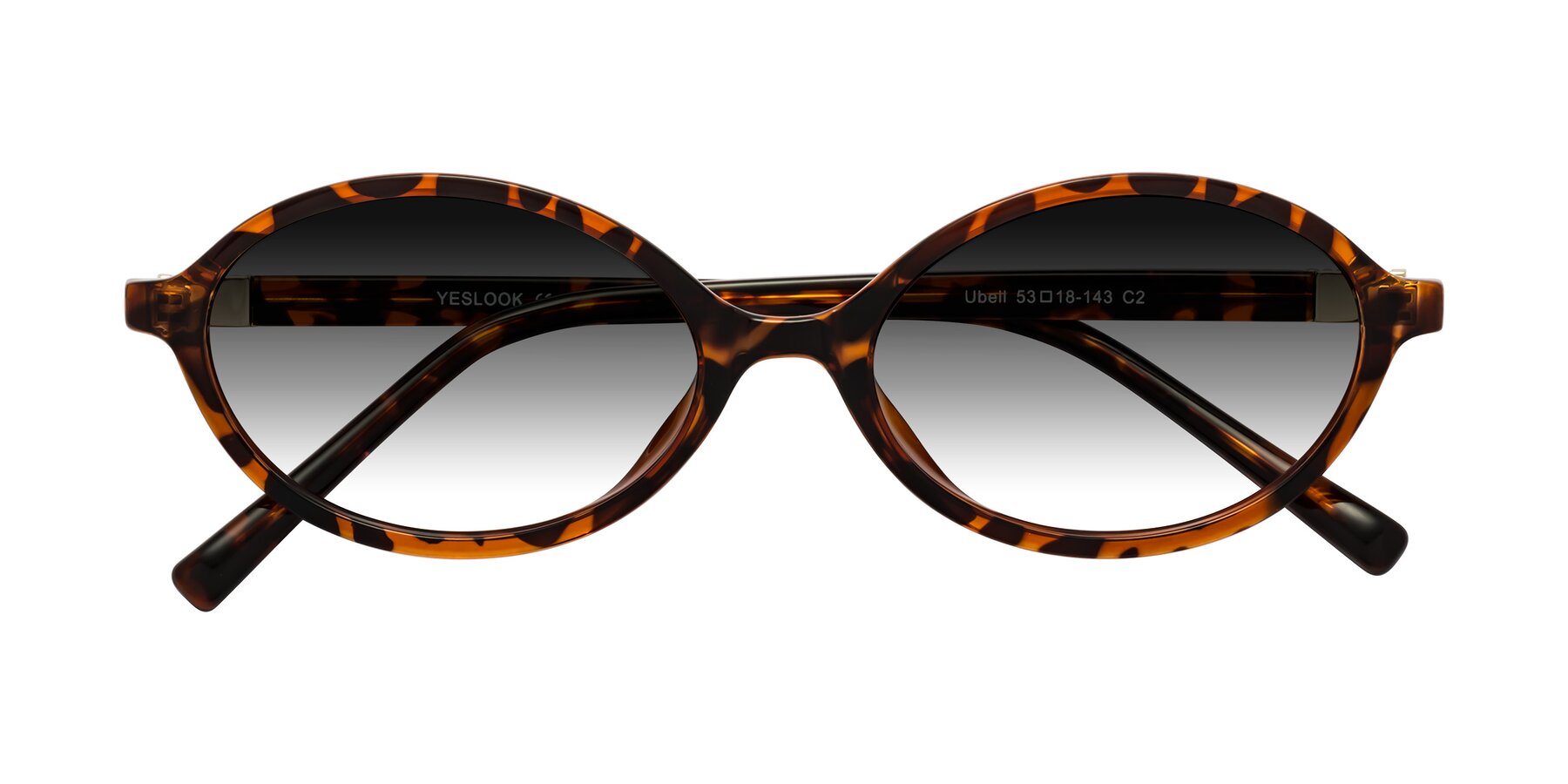 Folded Front of Ubell in Tortoise with Gray Gradient Lenses