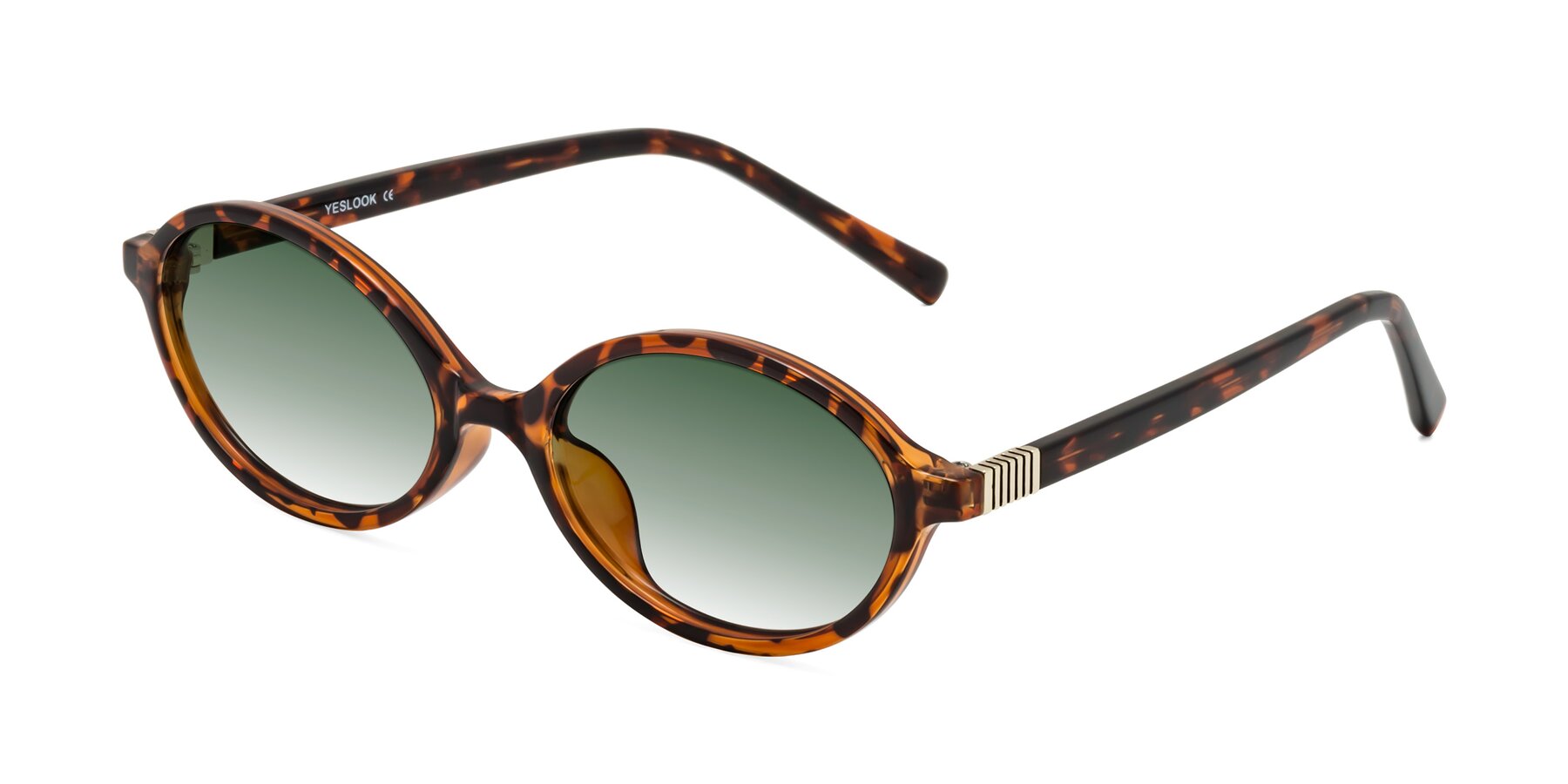 Angle of Ubell in Tortoise with Green Gradient Lenses