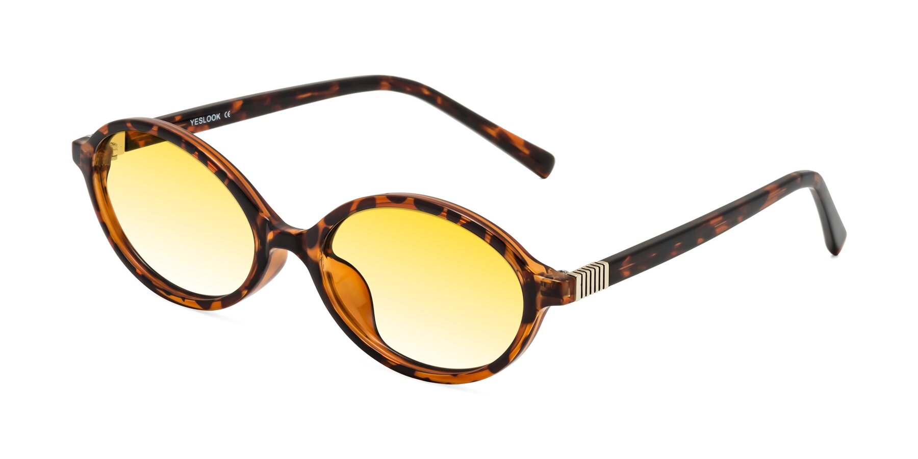 Angle of Ubell in Tortoise with Yellow Gradient Lenses