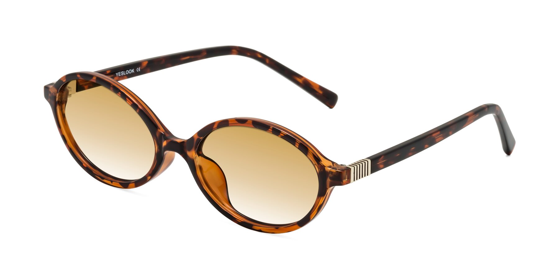Angle of Ubell in Tortoise with Champagne Gradient Lenses