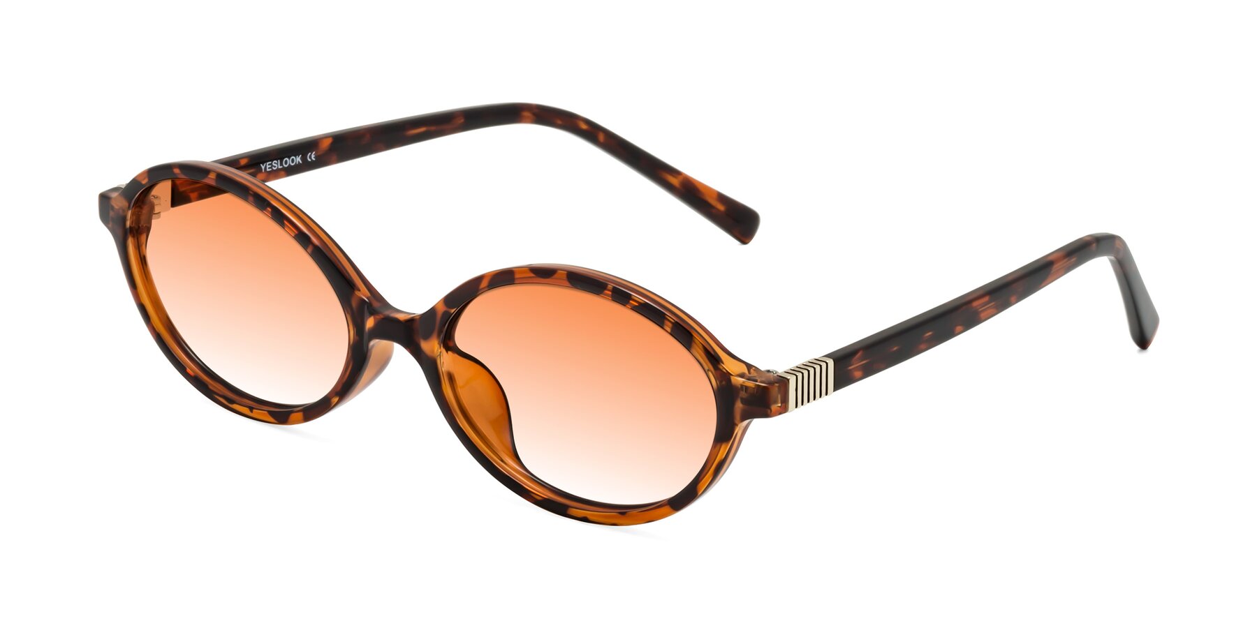 Angle of Ubell in Tortoise with Orange Gradient Lenses