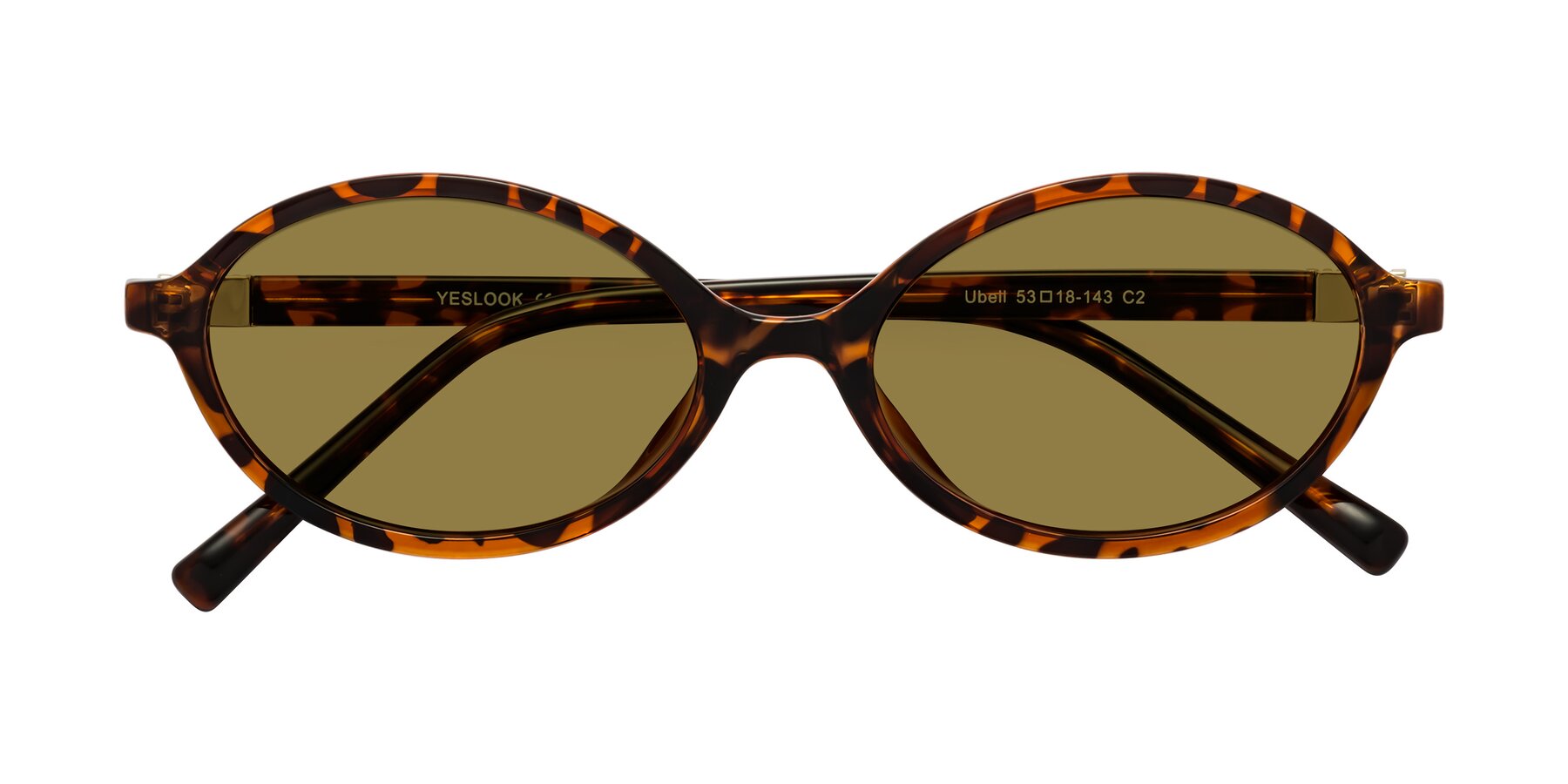Folded Front of Ubell in Tortoise with Brown Polarized Lenses