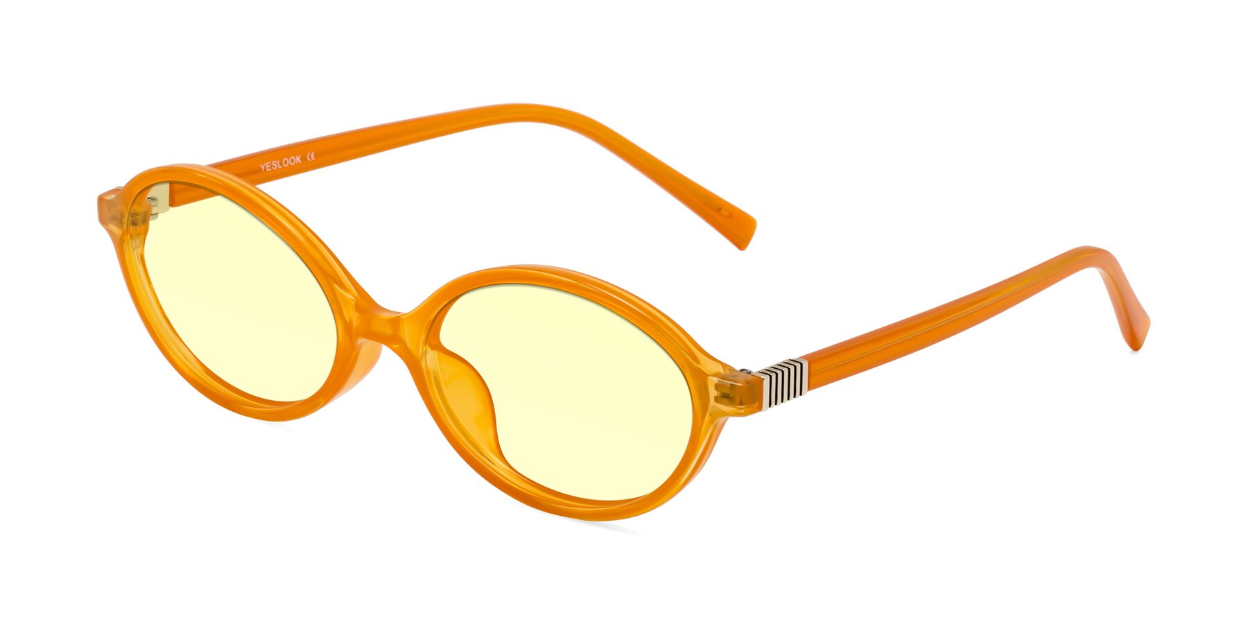 Angle of Ubell in Orange with Light Yellow Tinted Lenses