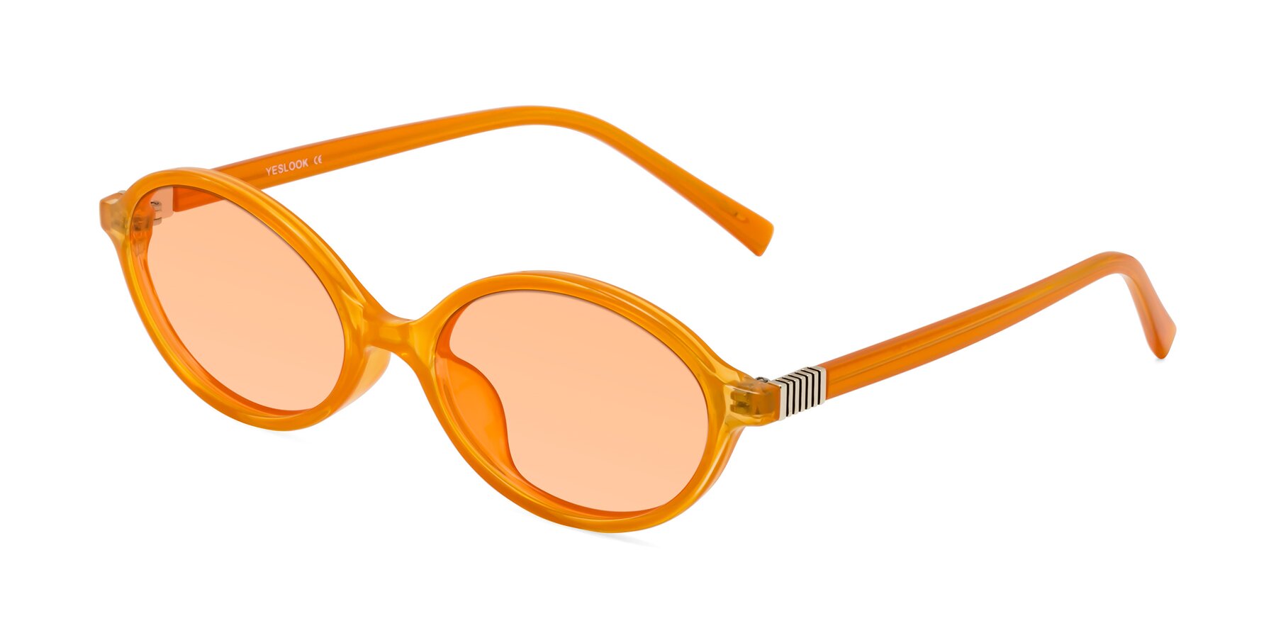 Angle of Ubell in Orange with Light Orange Tinted Lenses