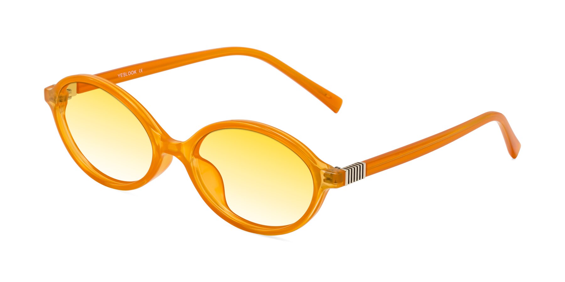 Angle of Ubell in Orange with Yellow Gradient Lenses