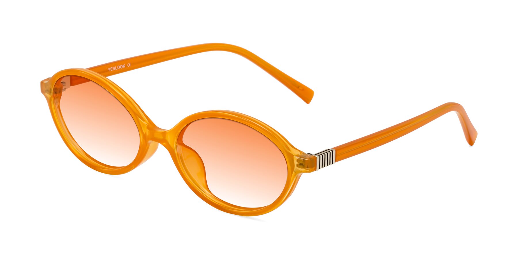 Angle of Ubell in Orange with Orange Gradient Lenses
