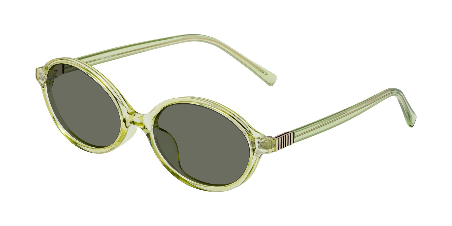 Angle of Ubell in Transparent Green with Gray Polarized Lenses