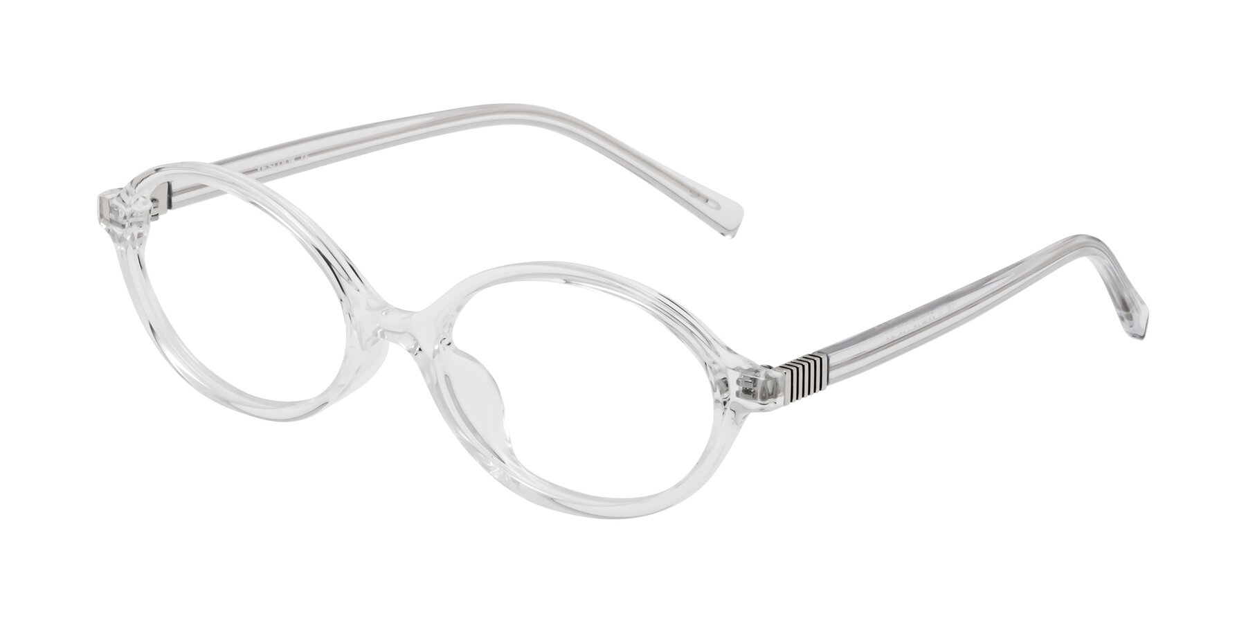 Angle of Ubell in Clear with Clear Reading Eyeglass Lenses