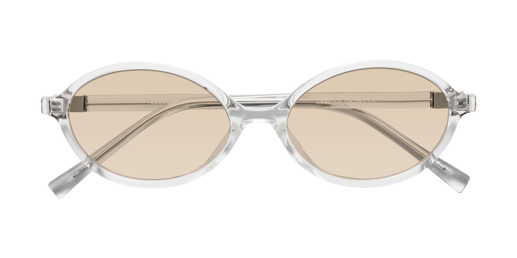 Folded Front of Ubell in Clear with Light Brown Tinted Lenses