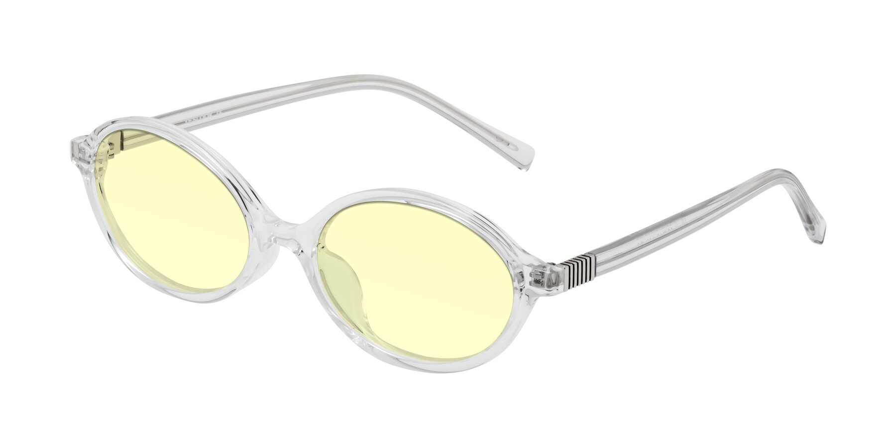 Angle of Ubell in Clear with Light Yellow Tinted Lenses