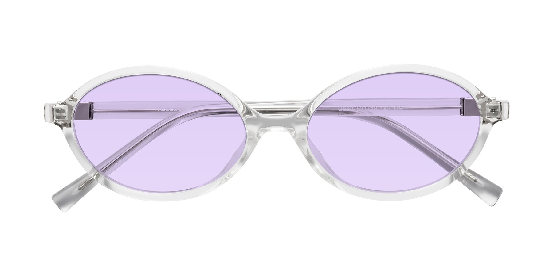 Folded Front of Ubell in Clear with Light Purple Tinted Lenses