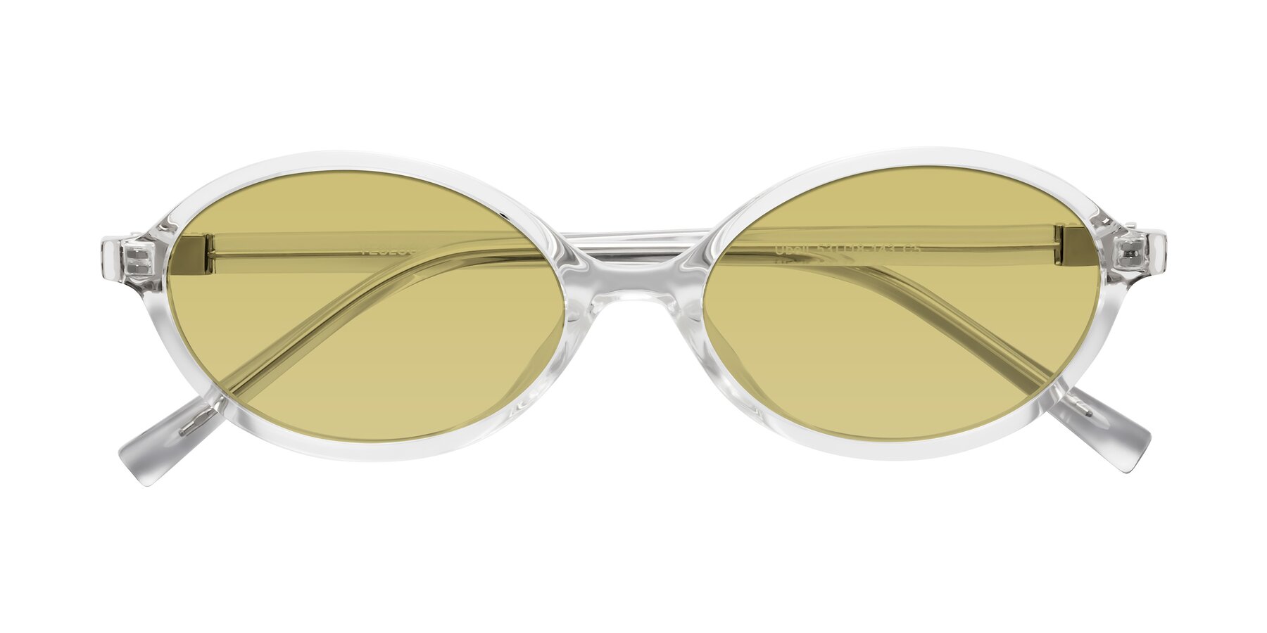 Folded Front of Ubell in Clear with Medium Champagne Tinted Lenses