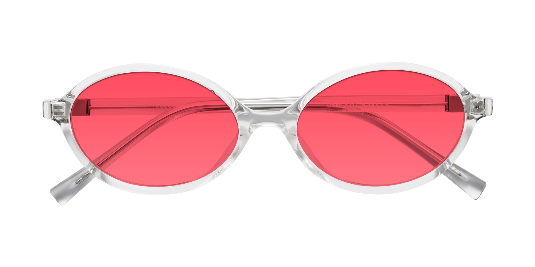 Folded Front of Ubell in Clear with Red Tinted Lenses