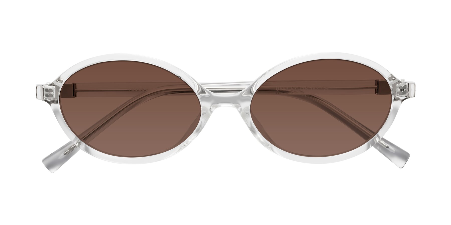 Folded Front of Ubell in Clear with Brown Tinted Lenses