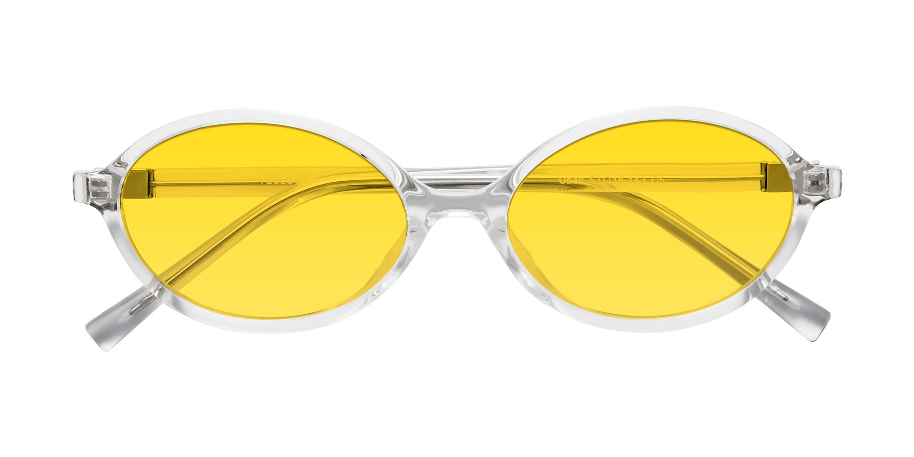 Folded Front of Ubell in Clear with Yellow Tinted Lenses