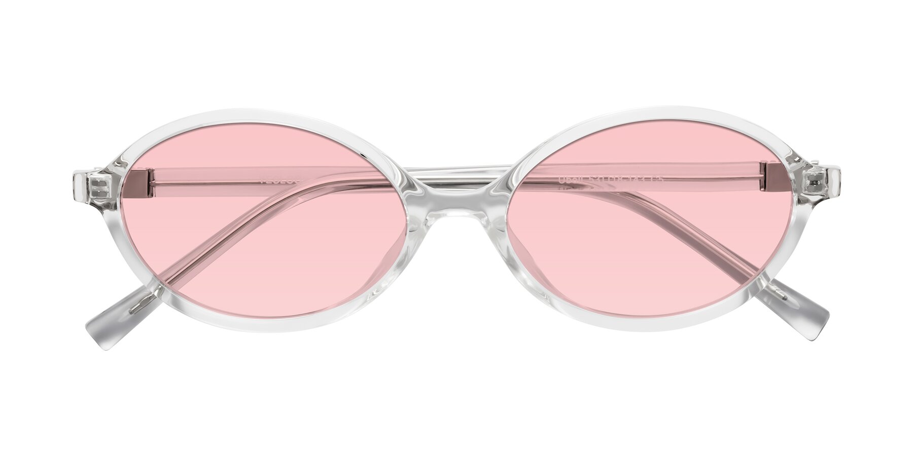 Folded Front of Ubell in Clear with Light Garnet Tinted Lenses
