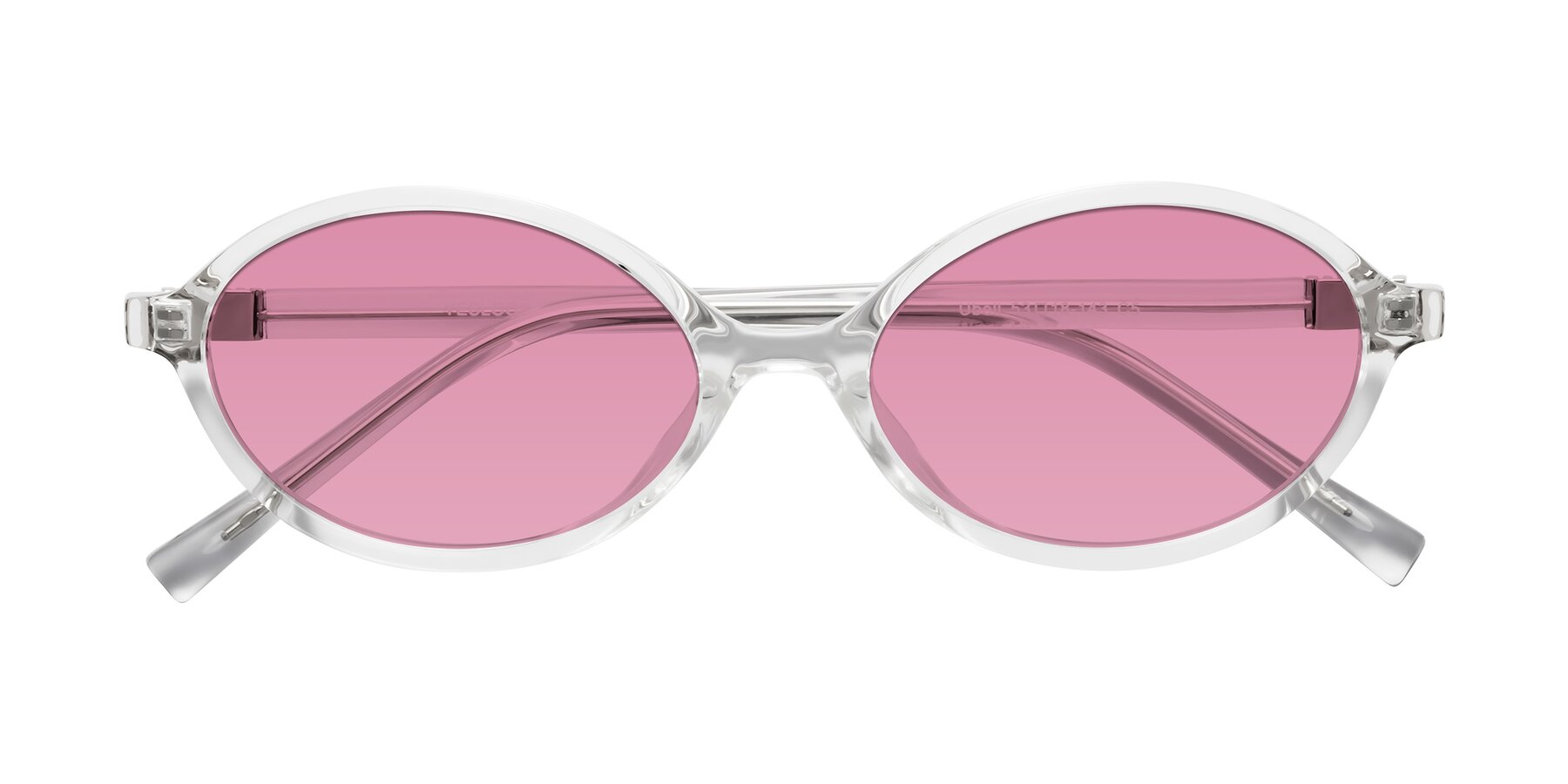 Folded Front of Ubell in Clear with Medium Wine Tinted Lenses