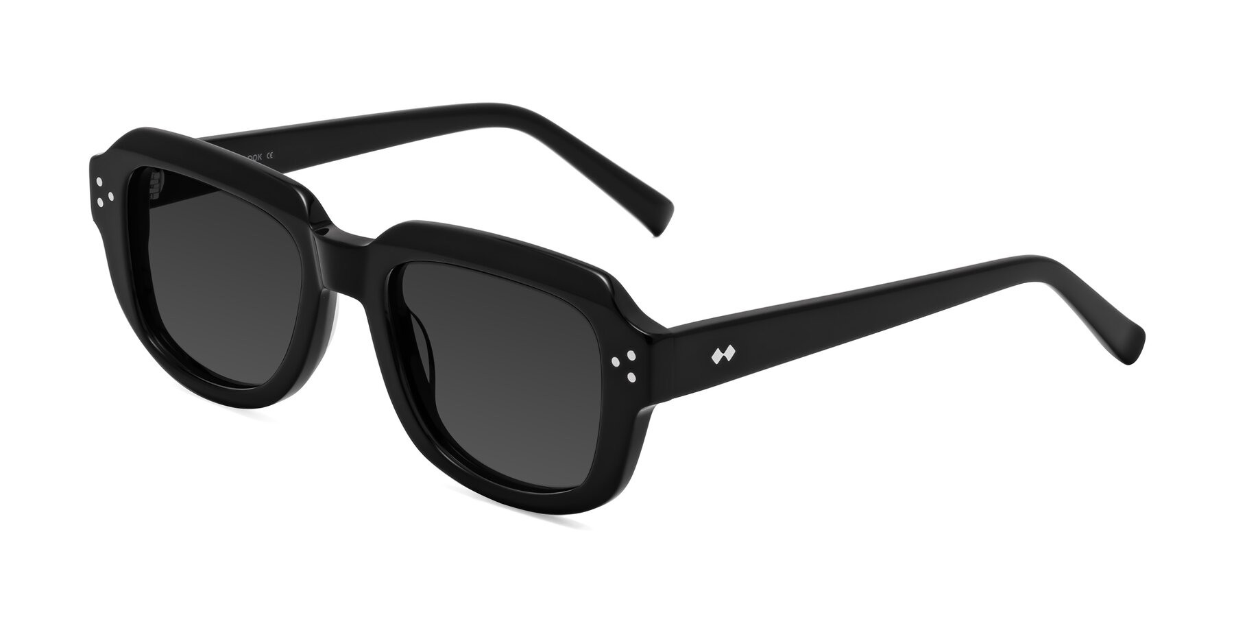 Angle of Bruges in Black with Gray Tinted Lenses