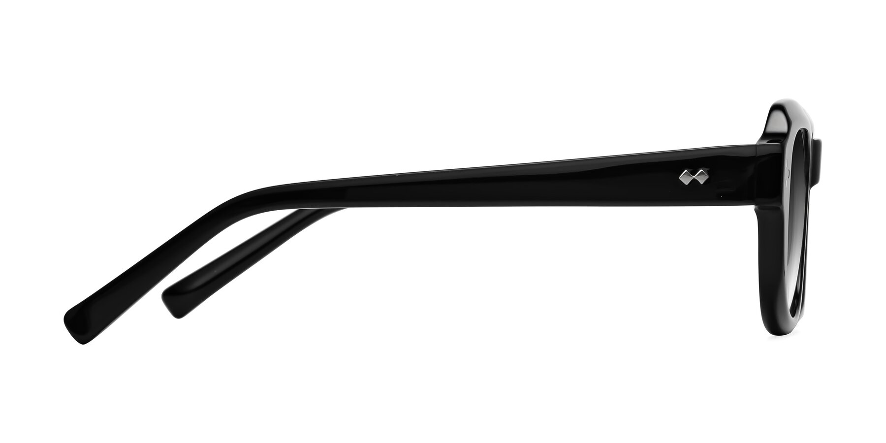 Side of Bruges in Black with Gray Gradient Lenses