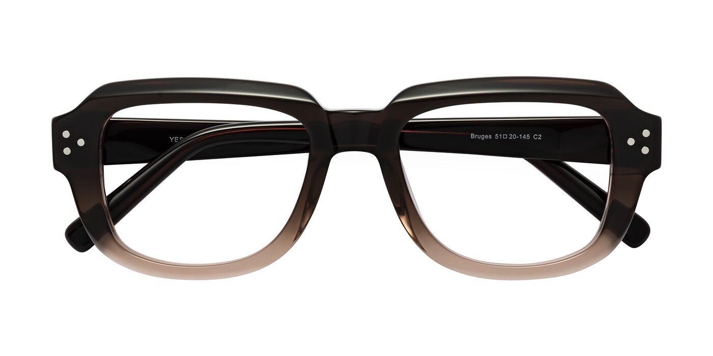 Bruges - Gradient Brown Reading Glasses