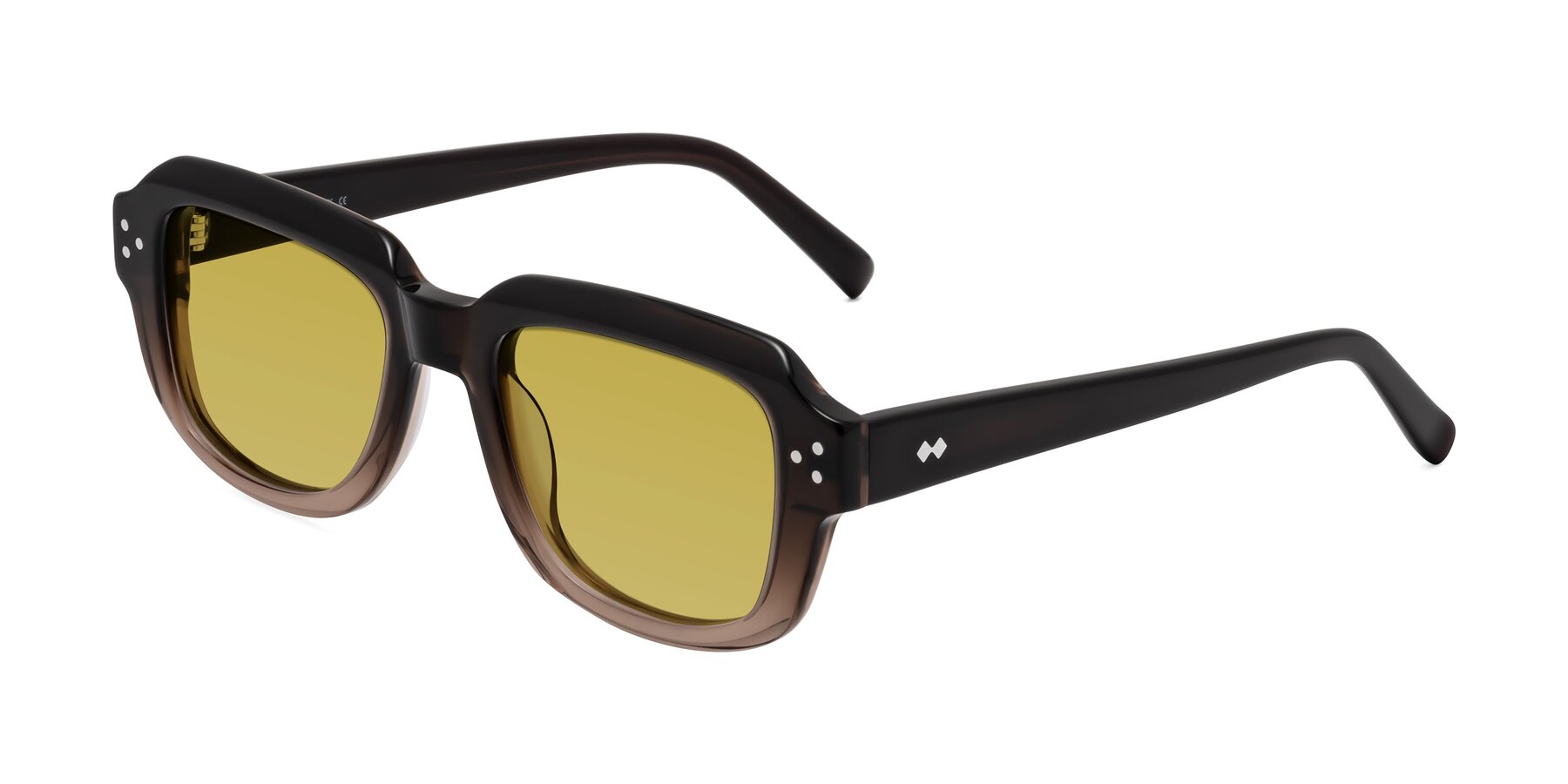 Angle of Bruges in Gradient Brown with Champagne Tinted Lenses