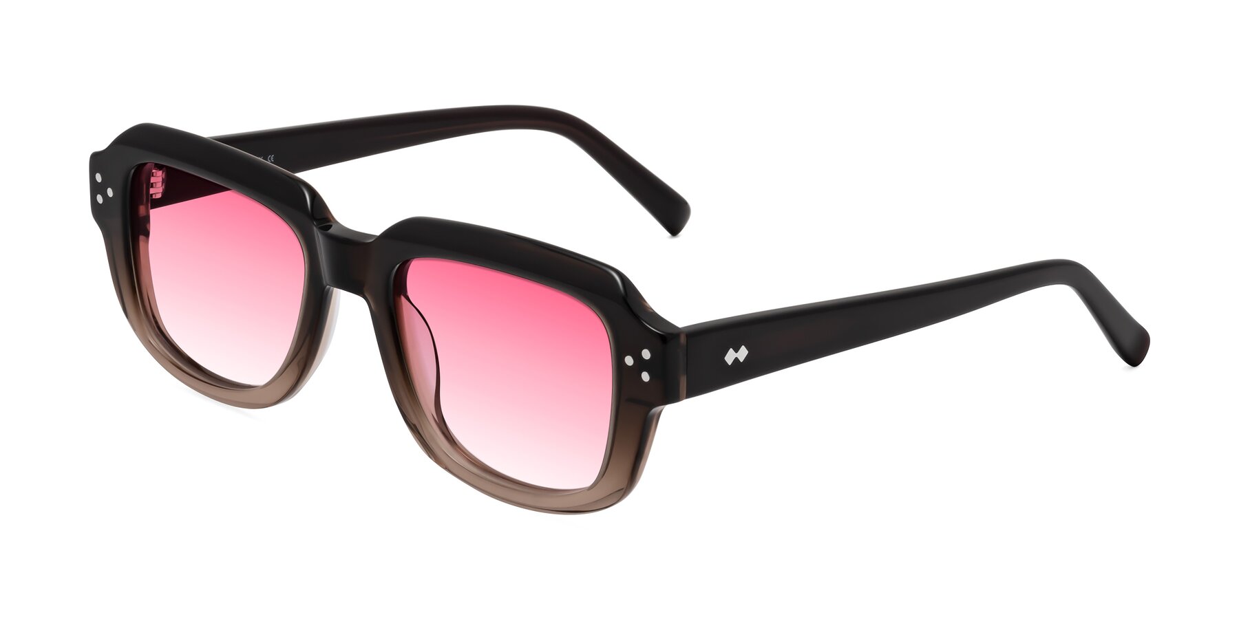 Angle of Bruges in Gradient Brown with Pink Gradient Lenses