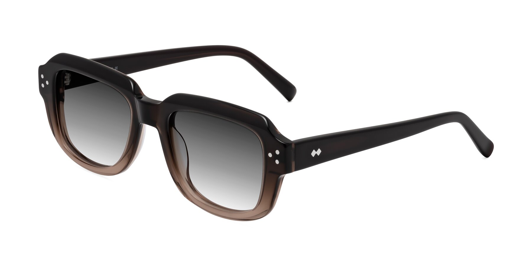 Angle of Bruges in Gradient Brown with Gray Gradient Lenses