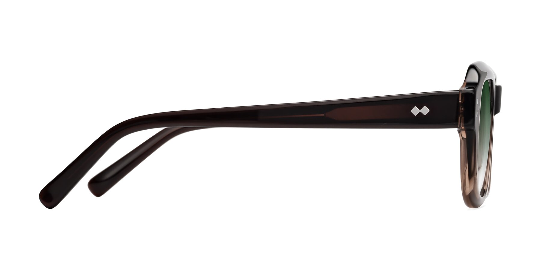 Side of Bruges in Gradient Brown with Green Gradient Lenses