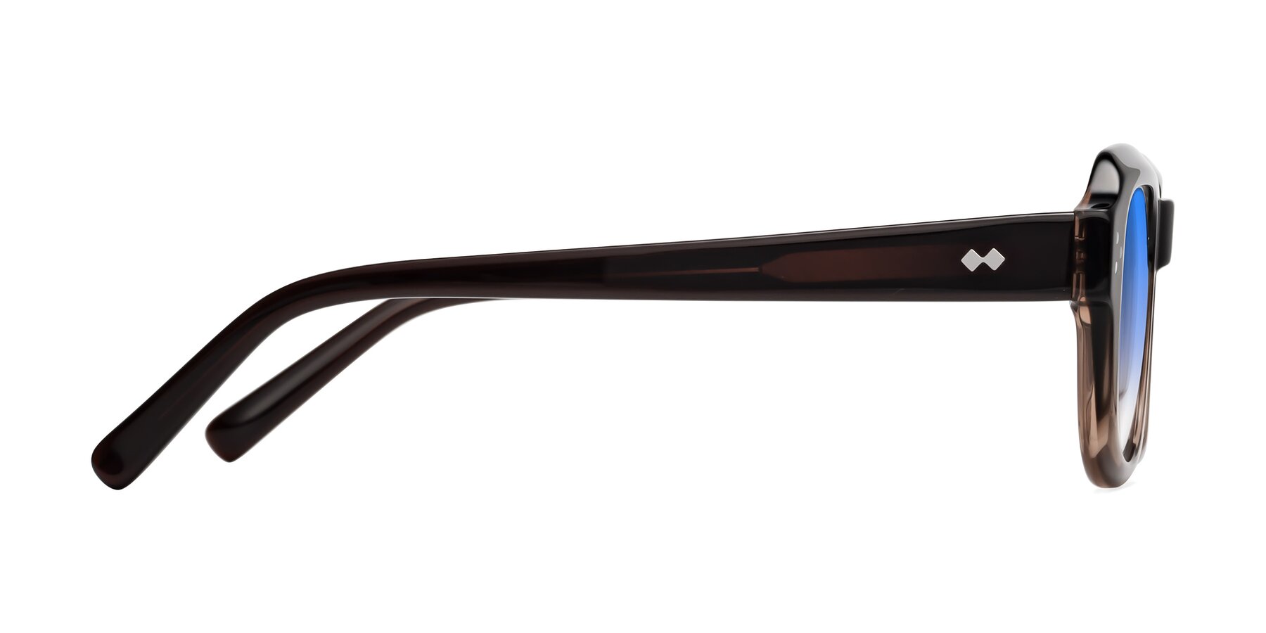 Side of Bruges in Gradient Brown with Blue Gradient Lenses
