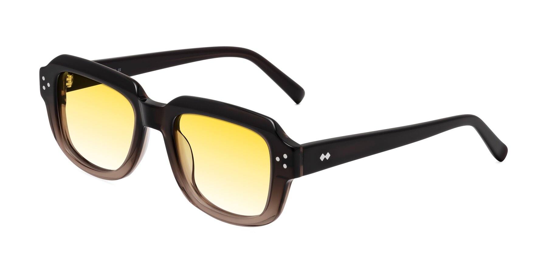 Angle of Bruges in Gradient Brown with Yellow Gradient Lenses