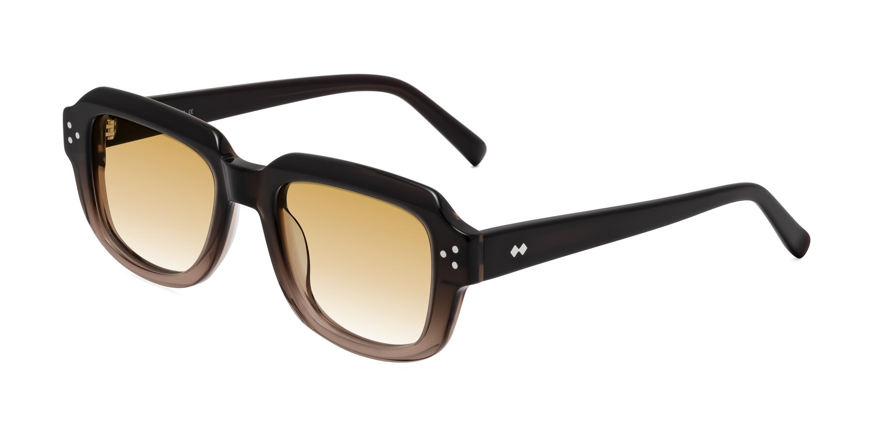 Angle of Bruges in Gradient Brown with Champagne Gradient Lenses