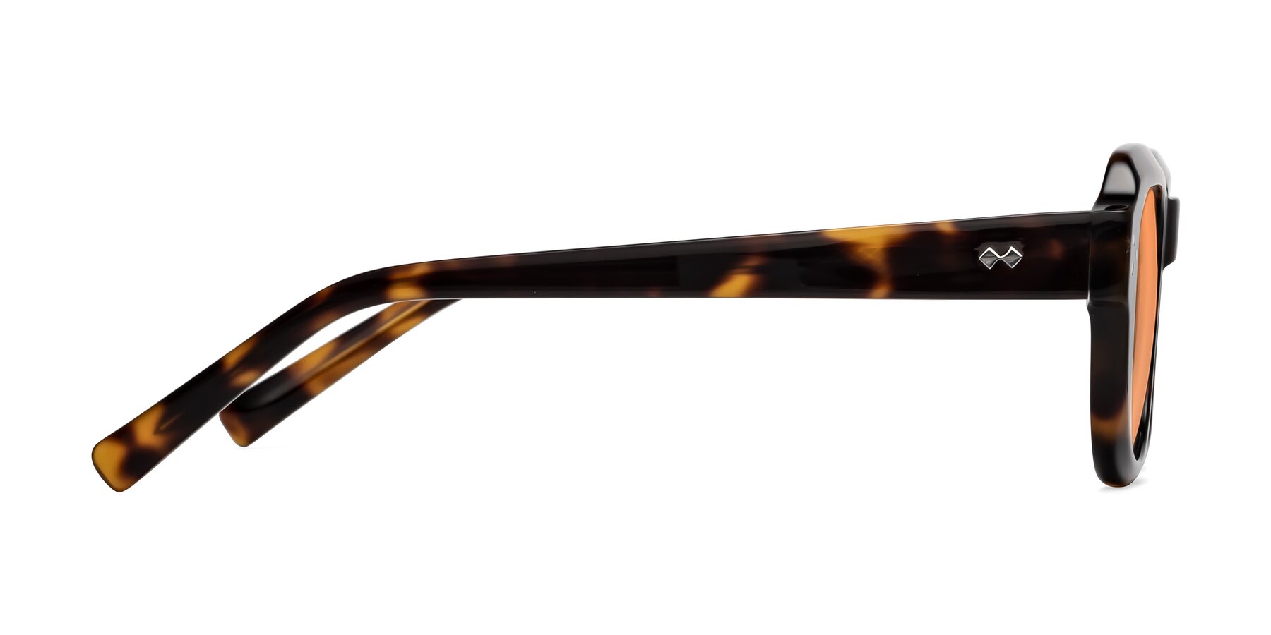 Side of Bruges in Tortoise with Medium Orange Tinted Lenses