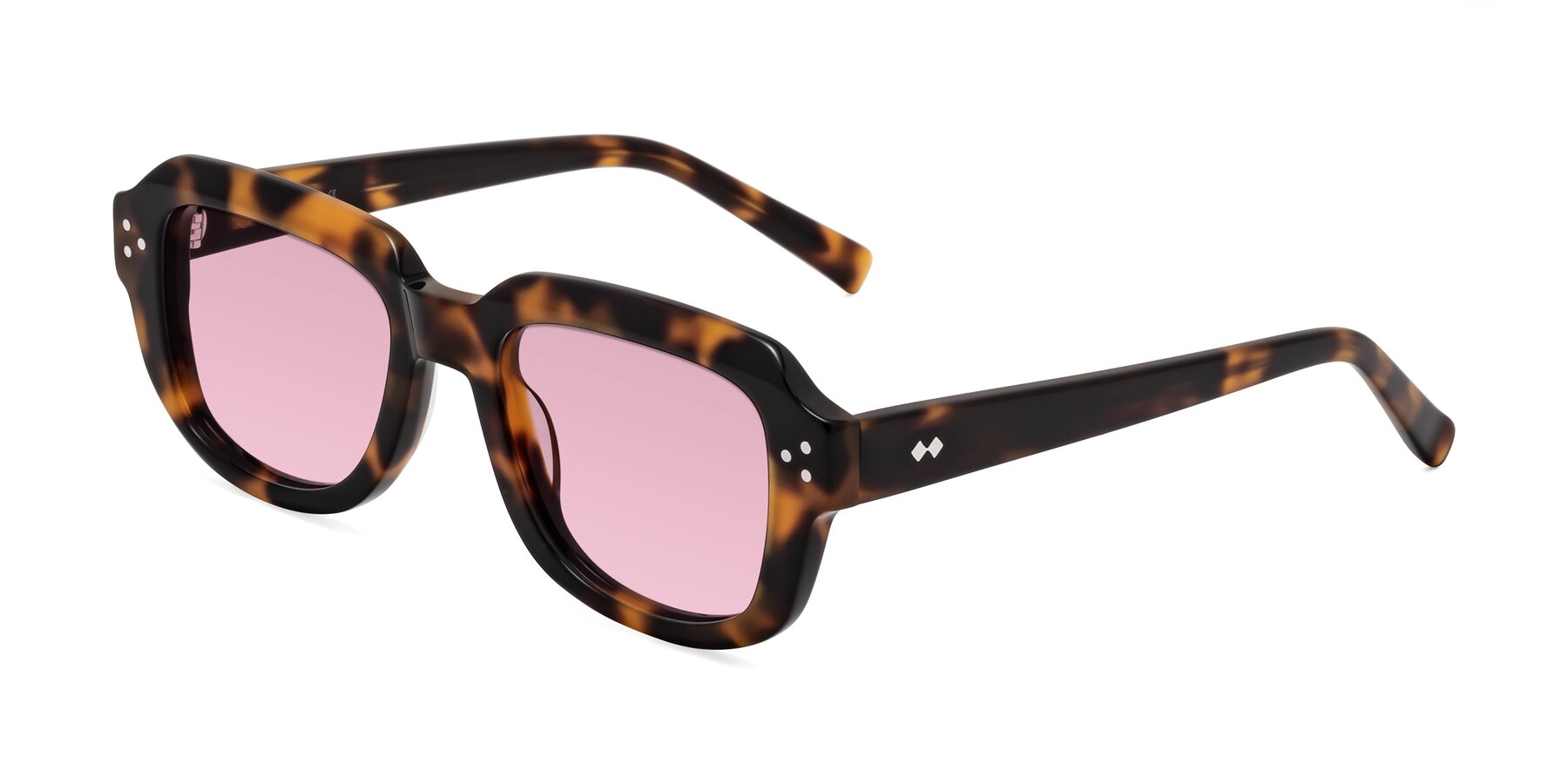 Angle of Bruges in Tortoise with Light Wine Tinted Lenses