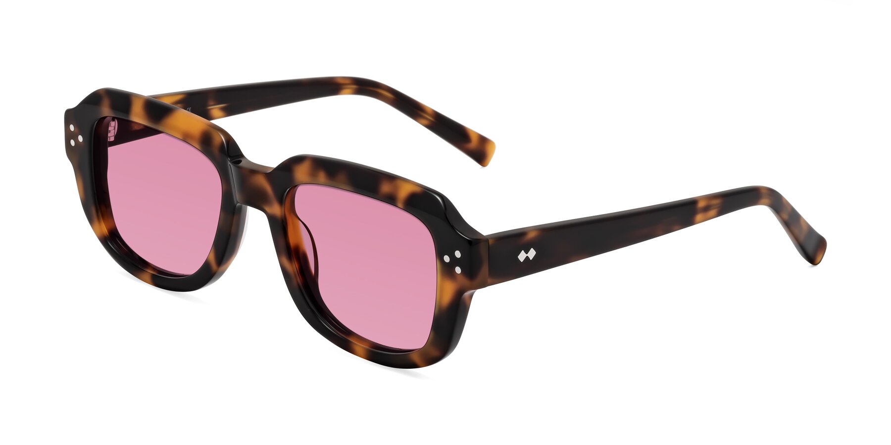Angle of Bruges in Tortoise with Medium Wine Tinted Lenses