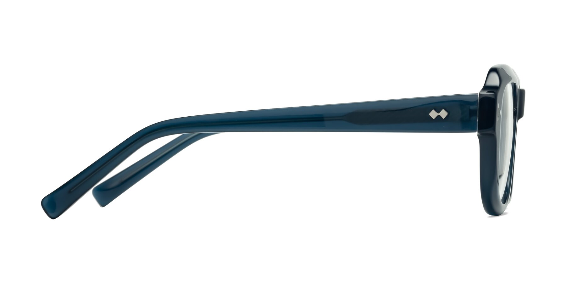 Side of Bruges in Blue with Clear Eyeglass Lenses