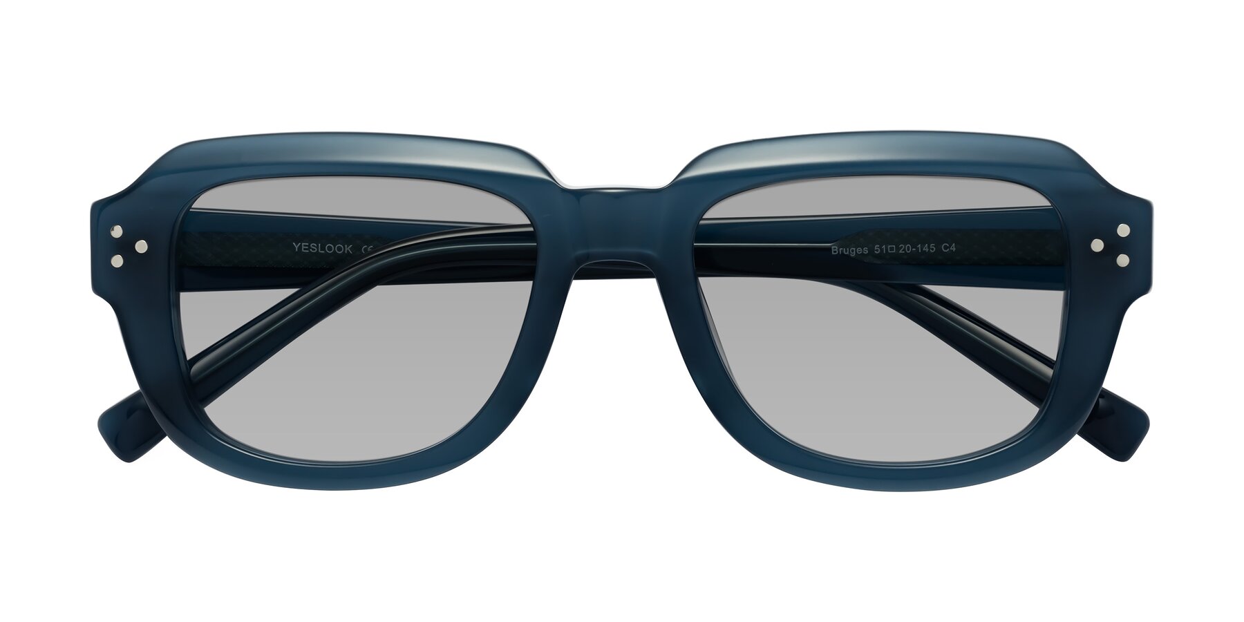 Folded Front of Bruges in Blue with Light Gray Tinted Lenses