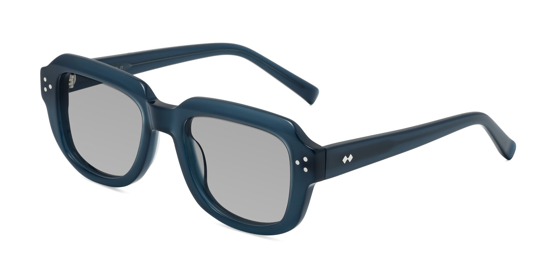 Angle of Bruges in Blue with Light Gray Tinted Lenses